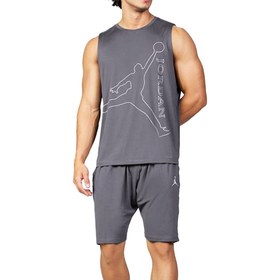 تصویر ست حلقه ای و شلوارک آلافیل کد 302065 Men Top-Shorts Set 00302065