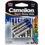 تصویر باتری قلمی کملیون مدل Super Heavy Duty بسته 6 عددی Camelion Super Heavy Duty