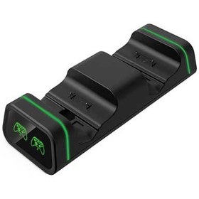 تصویر پایه شارژر مشکی دوتایی چراغ دار دوبی ایکس باکس سری مدل TYX-19006X Xbox Controller Dual Charging Dock TYX-19006X