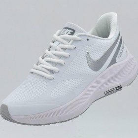 تصویر کفش رانینگ نایک ایر زوم ۷ اکس چرمی تمام سفید Nike Air Zoom 7X 