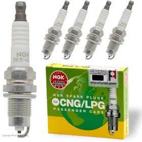 تصویر شمع خودرو دو گانه سوز ان جی کی مدل BKR-GAS 7987 (بسته4 عددی) NGK BKR-GAS 7987 Spark Plug