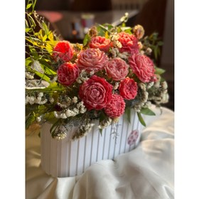 تصویر دسته گل شمع candle