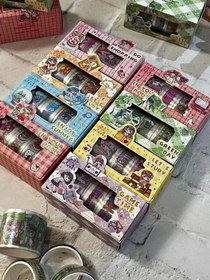 تصویر پک چسب واشی 4 تیکه شفاف - طرح7 