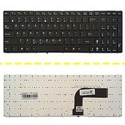 تصویر کیبورد لپ تاپ ایسوس Asus K53 با فریم مشکی Keyboard Laptop Asus K53