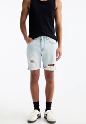 تصویر شورت و شلوارک مردانه پول اند بیر Pull & Bear اورجینال 3692500 