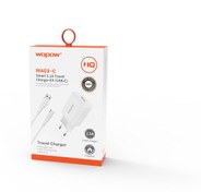 تصویر شارژر دیواری با کابل تایپ سی مدل وپو WA03-C 