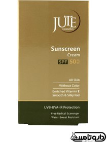 تصویر کرم ضد آفتاب Spf50 بی رنگ مناسب انواع پوست 40میل ژوت ا Jute Spf50 Sunscreen Cream For All Skin Types 40ml Jute Spf50 Sunscreen Cream For All Skin Types 40ml