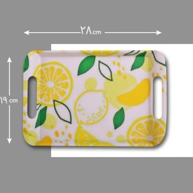 تصویر سینی مستطیلی ملامین مهروز طرح لیمو SE-1005-680 