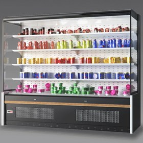 تصویر یخچال ایستاده پرده هوا (روباز)موتور سرخود مدل صدف ۲.۵ متری 