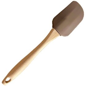 تصویر لیسک سیلیکونی دسته چوبی 