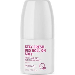 تصویر مام رول ضد تعریق دئودورانت زنانه فارماسی مدل Soft با حجم 50 میل FARMASI STAY FRESH DEO ROLL ON SOFT WOMAN