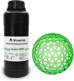 تصویر رزین رنگ سبز 500 گرمی VOXELAB 3D Printer Resin - ارسال 20 روز کاری 