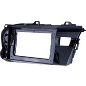 تصویر قاب مانیتور تویوتا هایلوکس 2021-2017 Toyota Hilux 2017-2021 stereo frame