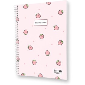 تصویر دفتر زبان دو خط مجلد ۶۰ برگ Time to learn 