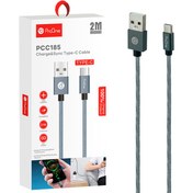 تصویر کابل تبدیل USB به USB-C پرووان مدل PCC185 طول 2 متر ProOne PCC185 USB To USB-C Cable 2M