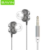 تصویر هندزفری سیم دار باوین مدل HX852 Bavin HX-852 wired handsfree