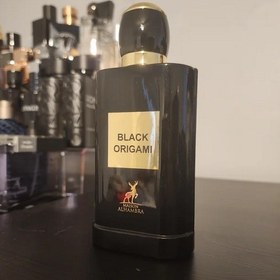 تصویر عطر بلک اوریگامی black origami شرکت الحمبرا مشابه تام فورد بلک ارکید maison alhambra black origami