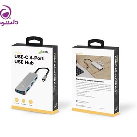 تصویر هاب 4 پورت USB-C جی سی پال مدل JCP6251 