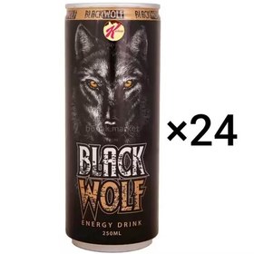 تصویر نوشیدنی انرژی زا بلک ولف باکس 24 عددی black wolf 