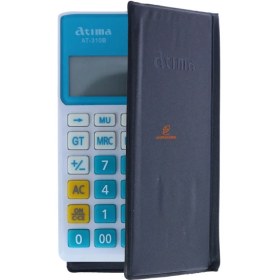 تصویر ماشین حساب جیبی آبی 12 رقمی مدل AT-310B آتیما ATIMA 