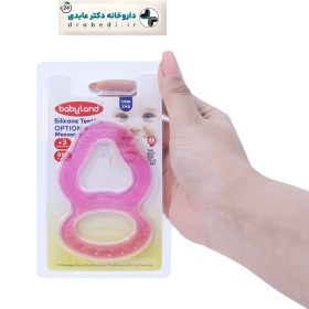 تصویر دندان گیر سیلیکونی بی بی لند مناسب کودکان بالا 3 ماه کد 246 baby land silicone teether code 246