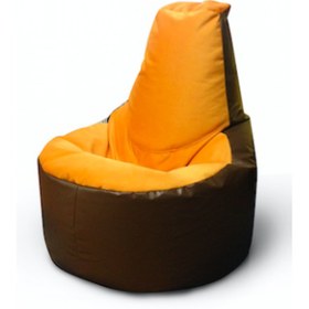 تصویر مبل شنی چرم دو رنگ 