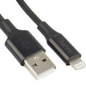 تصویر کابل تبدیل USB به لایتنینگ تسکو مدل TC i601 طول 1 متر مشکی کابل تبدیل