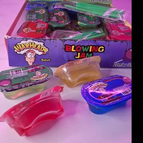 تصویر اسلایم خوراکی وان حمام - قرمز 