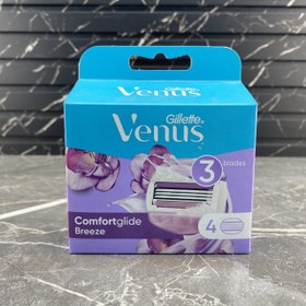 تصویر تیغ یدک ژیلت (Gillette) مدل Venus Comfortglide بسته ‏4 عددی تیغ اصلاح