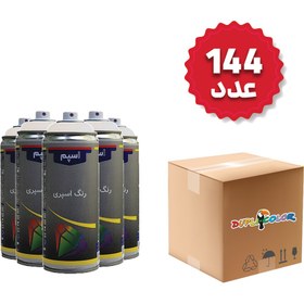 تصویر اسپری رنگ سفید براق دوپلی کالر مدل Spam حجم 400 میلی لیتر مجموعه 144 عددی 