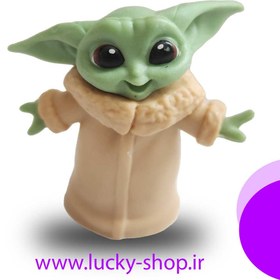 تصویر فیگور بیبی یودا بسته ۶ عددی سایز ۵ سانتی‌متر 