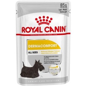 تصویر پوچ سگ بالغ درماکامفورت رویال کنین 85 گرم (پوست و موی حساس) Royal Canin Dermacomfort wet 85g