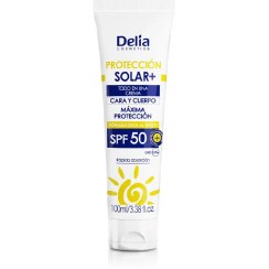 تصویر ضد آفتاب 100 میل spf50 برند دلیا 