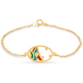 تصویر دستبند طلا زنانه کد ۱۸-D94 