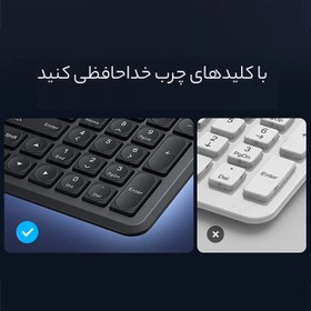 تصویر کیبورد بلوتوثی بیسوس B00955505112 BS-K03 Baseus ultra-thin wireless keyboard BS-K03 B00955505112