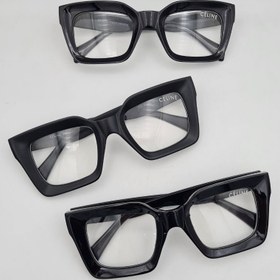 تصویر عینک سلین همراه کاور و دستمال رایگان رنگبندی پاییز 2025 - بژ عسلی Celine Glasses