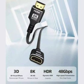 تصویر کابل افزایش طول اچ‌دی‌ام‌آی یک متری کوتتسی 87413 Coteetci 87413 HDMI2.1 8K Male to Female Extension Cable 1m