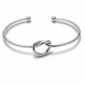 تصویر بنگل زنانه Knot silver 