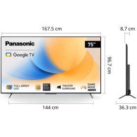 تصویر تلویزیون پاناسونیک 75اینچ مدل NX900M +‌ پرداخت در محل PANASONIC 75INCH NX900M