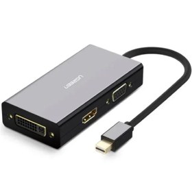 تصویر مبدل Mini Display به VGA+DVI+HDMI یوگرین مدل MD114-20418 UGREEN MD114-20418 Mini Display to VGA+DVI+HDMI Converter