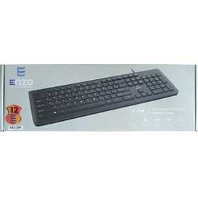 تصویر کیبورد انزو مدل  K-740 Enzo K-740 Wired Keyboard