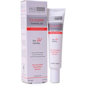 تصویر ژل مرطوب کننده و آنتی اکسیدان سیکازوم فیس دوکس 30 میل Face Doux Cicasome Soothing And Antioxidant Gel 30 ml