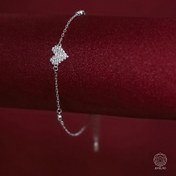 تصویر دستبند نقره قلب پیکسل 