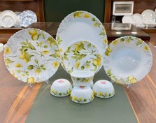 تصویر سرویس غذاخوری ارکوپال دینو ۲۵ پارچه ۶ نفره طرح لیمو 