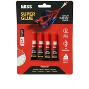 تصویر چسب قطره ای(فوری) 1گرمی بلیستر4عددی ناس کد524006 