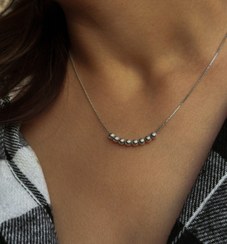 تصویر گردنبند نقره گوی Silver Necklace