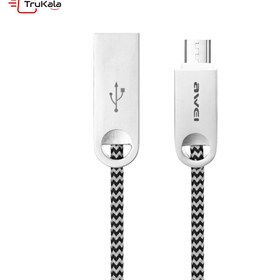 تصویر کابل میکرو یو اس بی فست شارژ Awei CL-30 2.4A 1m Awei CL-30 2.4A 1m MicroUSB Cable