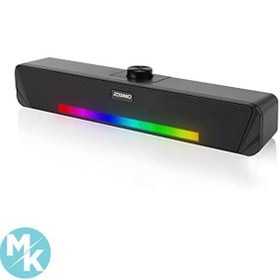 تصویر بلندگوهای دسکتاپ بازی استریو با نور RGB ، بلندگو کامپیوتر ZOSIMIO 