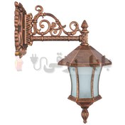 تصویر چراغ دیواری حیاطی و پارکی تکشیدفام مدل ویکتوریا کمرباریک کد 8205-15 