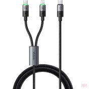 تصویر کابل شارژ سریع مک دودو Mcdodo 2in1 CA-670 | یک کابل، دو پورت، نهایت سرعت 